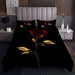 Feelyou Rose Coverlet Set Red Yellow Rose Floral Decor Colcha Para N 1