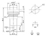 10 Pulsadores Normal Abierto 12mm Orific 10mm 1a 250v Blanco 3