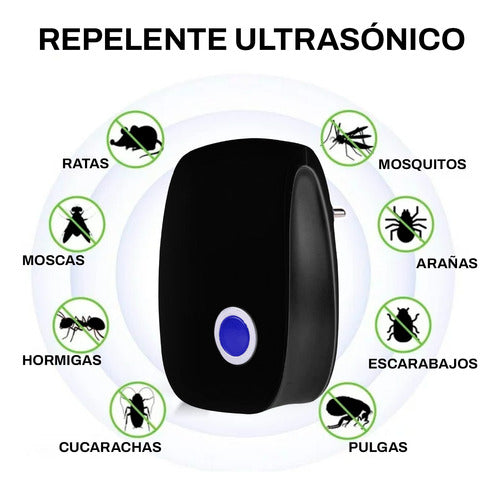 Espanta Rata Roedores Insectos Ultrasonido + 36 Parches Bebe 1