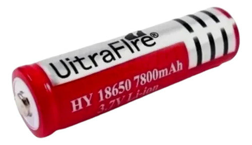 UitraFLre Pack 2 Rechargeable Lithium Battery 3.7V 18650 7800mAh with Teton 0