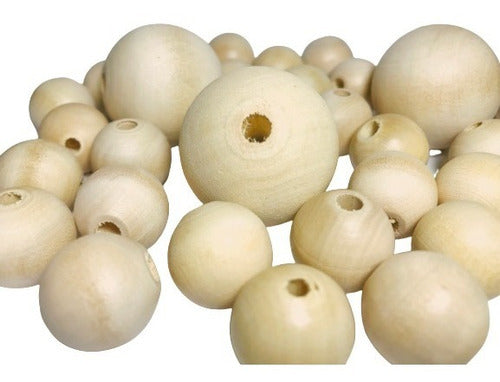 Wooden Perforated Balls/Spheres 13mm - Pack of 150 1