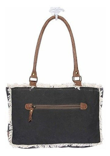 Myra Bag S1151 Bolsa De Lona Con Diseño De Hojas 1