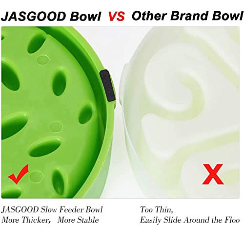 Jasgood Medium Slow Feeder Dog Bowl, Purple 5