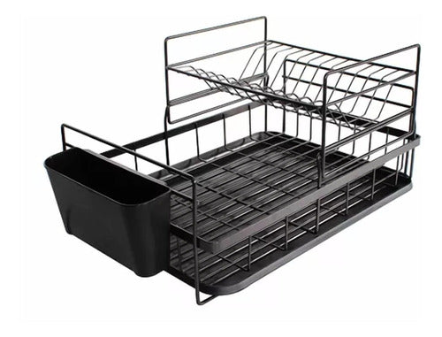 Vonne 2-Tier Dish Rack 43 X 32 X 24 Cm - Black 0