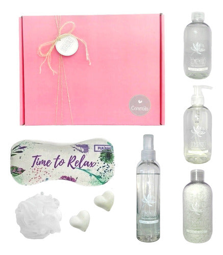 Zen Oasis Jasmine Spa Relaxation Gift Box Set N08 - Kit Caja Regalo Mujer Box Zen Jazmín Spa Set N08 Disfrutalo