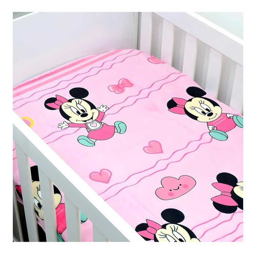 Manta De Microfibra Soft Baby Disney Minnie Jolitex 4