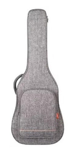 Waterproof Light Gray Padded Electric Bass Guitar Case 0
