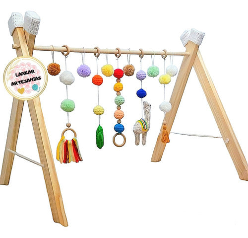 Gimnasio Para Bebe Montessori Crochet Con Puntas! Mas Envio! 3