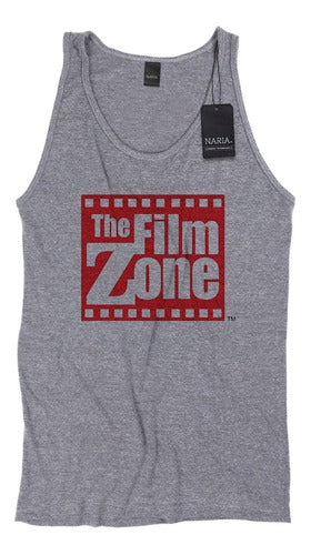 Naria Store Musculosa Hombre The Film Zone Dibujo Art Logo - Mafz1 2