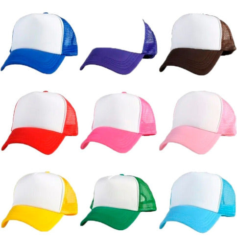 Yydsmart 20x Plain Trucker Cap Sublimable Curved Variety Adjustable 4