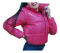 Women's Short Inflatable Puffer Jacket Fashion Coat 6