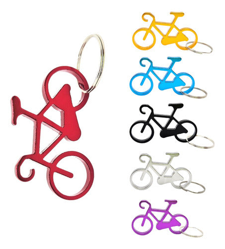 Set of 15 Bike Keychain Bottle Opener Souvenir Metallic Openers 2