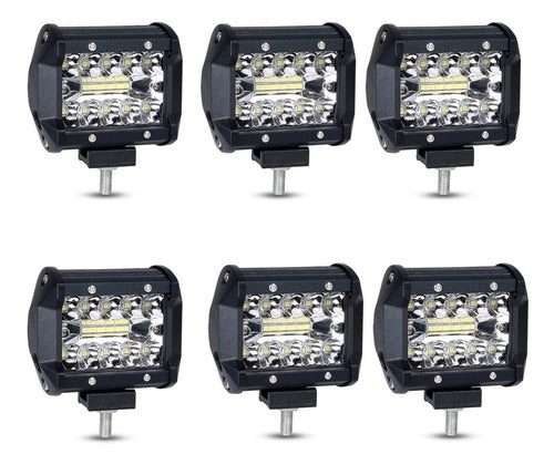 MS 6-Piece 20 LED Light Bar Kit for Auto, Motorcycle, and ATV 0