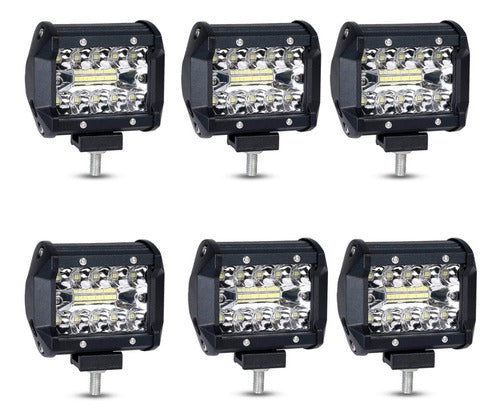 Kit 6 LED Light Bar 20 Lamps Auxiliary Light Accessory Harvester 0