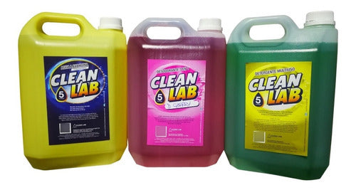 Clean Lab SRL Pack Limpieza Detergente Lavandina Desodorante X 5 Lt Envio 0