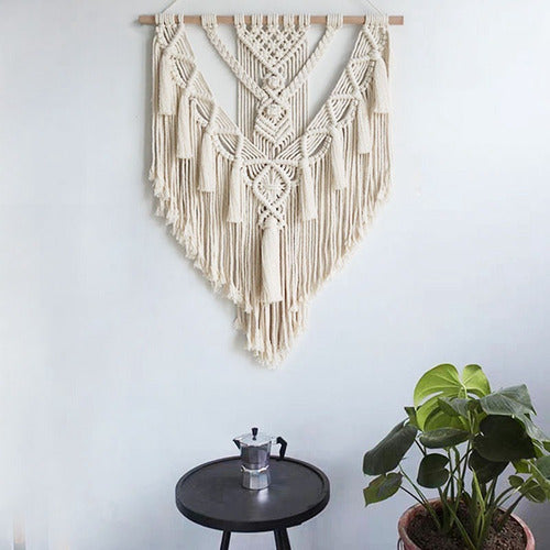 Tapiz Colgante De Pared De Macrame Estilo Bohemio Decoracion 1