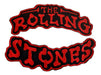 Parche Rolling Stones Banderines Bordados Para Espalda Rojo 0