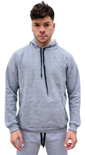 Premium Hoodie Kangaroo Sweatshirt Men Solid Fleece Jack Wear 8