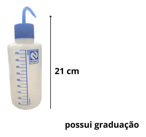 Pisseta Graduada Bico Curvo 500ml 2