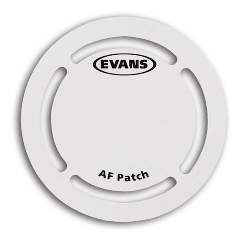 Evans Patch EQPAF1 Bass Drum Protector White X2 1