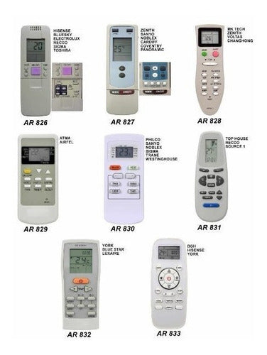 RoHS Control Remote AR859 for Zenith Air Conditioner 3