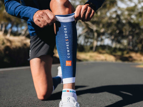 Compressport - New R2V3 Calf Sleeves - Blue 4