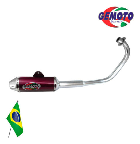 Gemoto Escape Pipe Termo Ovalado Rojo - GKMOTOS 3