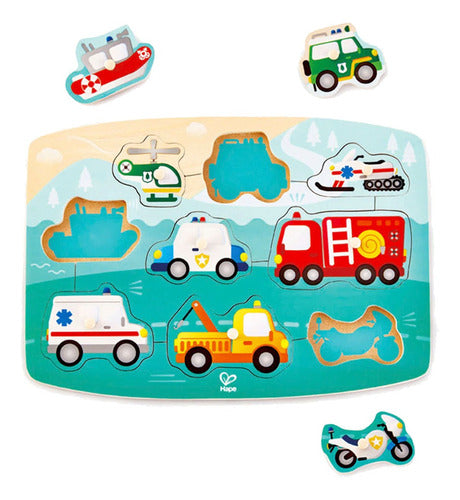 Alparamis Emergency Vehicle Wooden Puzzle 2