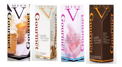 Miss V Kit of 4 Flavored Edible Intimate Lubricants 0