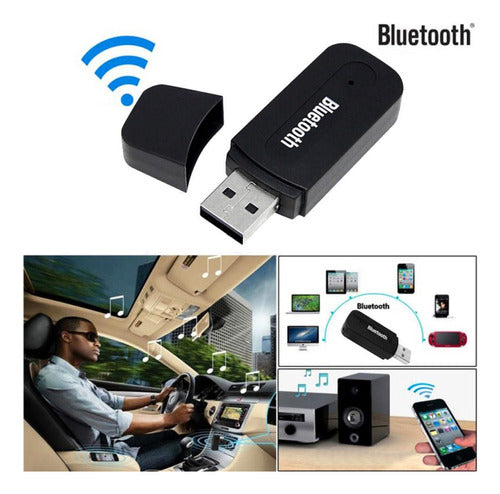 Adaptador Receptor Bluetooth Usb Pendrive Carro Música P2 2