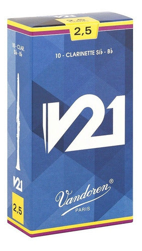 Vandoren Cañas V21 Para Clarinete Sib 2.5 0