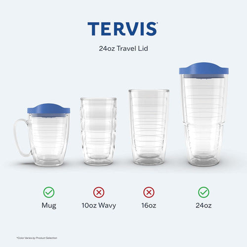 Tervis Double Wall Insulated Travel Mug 710ml and 470ml, Blue 1