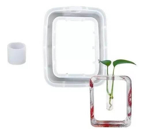 Alu Silicone Mold Hydroponic Flower Pot for Test Tube 2