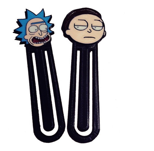 De Todo 3D Rick and Morty Personalized Bookmark Set of 2 0