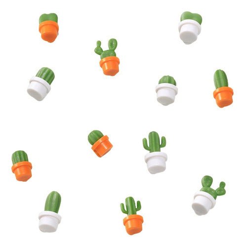 XMKAISITE 3D Small Succulent Cactus Magnets - Set of 12 0