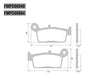 Fras-le Pastillas Freno FA-131 Honda XR 300 NSR 50 80 Tras 3