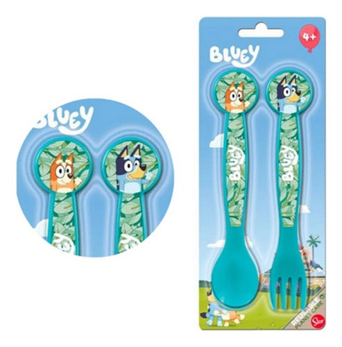Bluey Plastic Cutlery Set 1212 for Kids Baby Toddler Mealtime 0