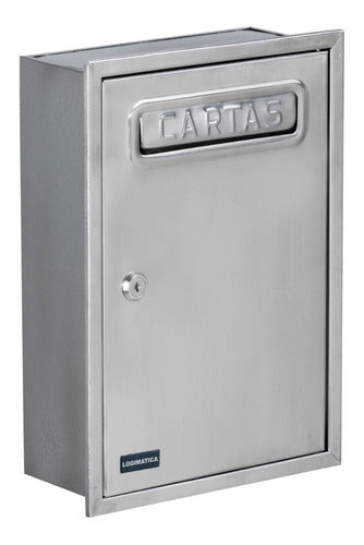 Large Stainless Steel In-Wall Mailbox 43x31x10 0