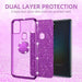 Nancheng Funda Para Samsung Galaxy A21s Con Anillo Brillos Violeta 4