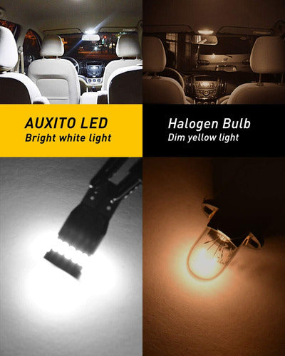 Auxito Bombilla Led De 194, Blanco 6000k, 24 Smd, Pack De 10 3