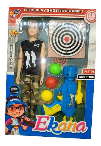 Generic Articulated Doll with Accessories (Gun 3 Balls) 1