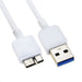 Blanco Usb 3.0 Pc Cargador Datos Cable Cable De Conexión Par 2