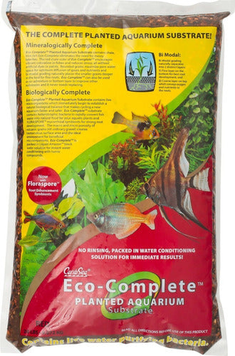 CaribSea Eco Complete Red 9.072kg Substrate with Bacteria 0