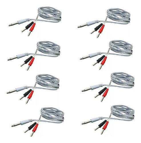 Cables Para Electroestimulador Kit X 8 Cables  Premium Promo 0