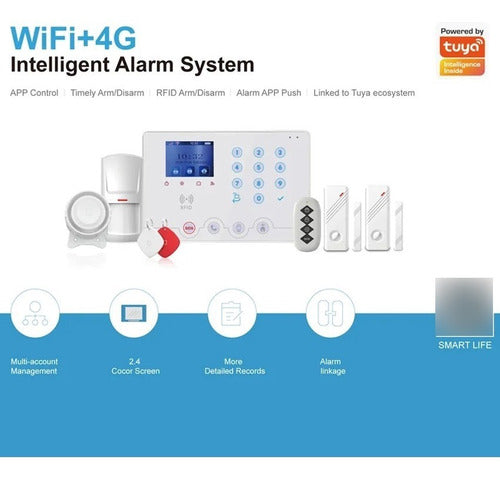 Alarma Casa Wifi 4g App Tuya Smart Seguridad Vigilancia 2