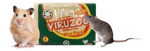 Mini-Viruzoo Mini Pine Shavings for Hamsters, Guinea Pigs, Small Rodents, and Hedgehogs - 30 Packs 3