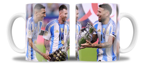 CEMEYKA.ARG Tazas Argentina Campeón Copa América 2024 Messi Dimaria Otam 4