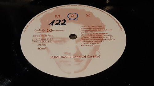 Max Q Inxs Sometimes Vinilo Maxi Uk 1990 Muy Buen Estado 1