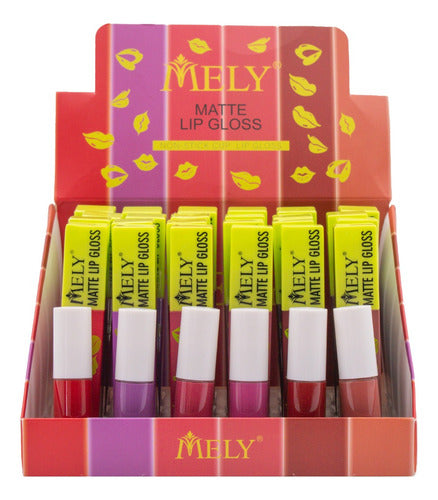 Mely Matte Lip Gloss Liquid Long Lasting - Box of 24 Units 0