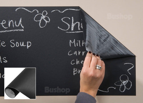 Chalkboard Vinyl - Adhesive Blackboard - 61cm X 1m - Chalk Offer 1